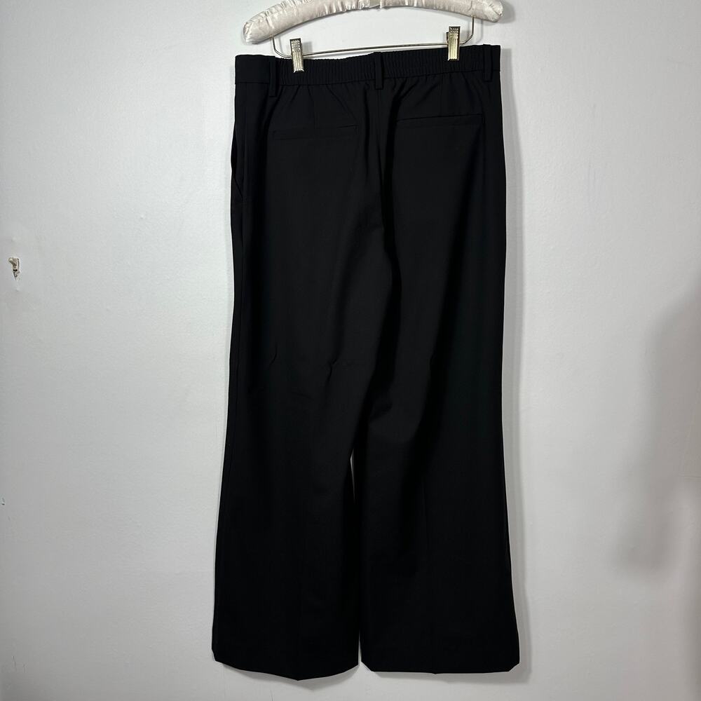 Banana Republic Wide Leg High Rise Black Pants Womens M NEW Career Modern - Picture 3 of 11